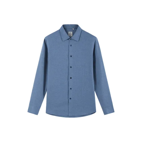 DIDIBOY Джинсовый синий Мужские рубашки