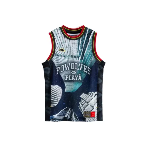 Powolves Многоцветные Мужские Майки