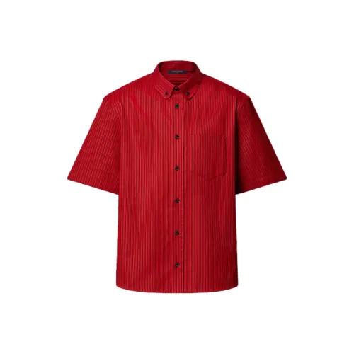 LOUIS VUITTON Red Men's Shirts LOUIS VUITTON Красные Мужские Рубашки