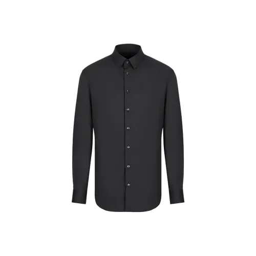 EMPORIO ARMANI FW24 Рубашка Мужская Черная