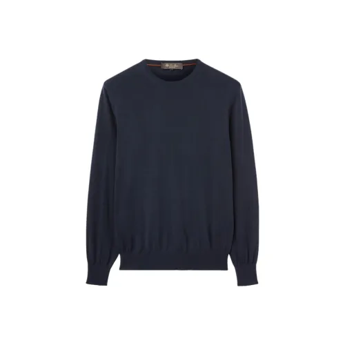 Loro Piana Морской Синий Мужские Свитера