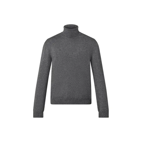 LOUIS VUITTON Кашемир Свитер Мужской Светло-Серый