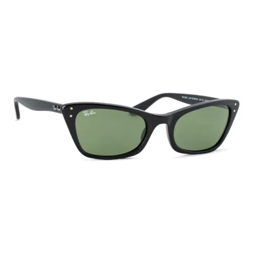 RayBan Пластик Кошачий глаз Солнцезащитные очки Женские Черный