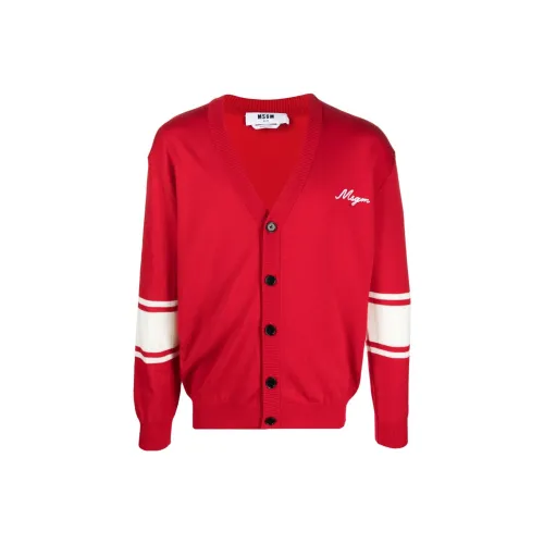 MSGM Red Men's Sweaters MSGM Красный Мужские Свитера