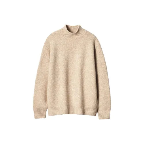 UNIQLO Jw Anderson Co Branded Series Souffle Пряжа Трикотаж Мужской Экрю