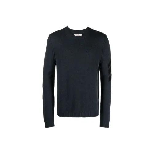 Zadig Voltaire Кашемир Свитер Мужской Темно-Серый