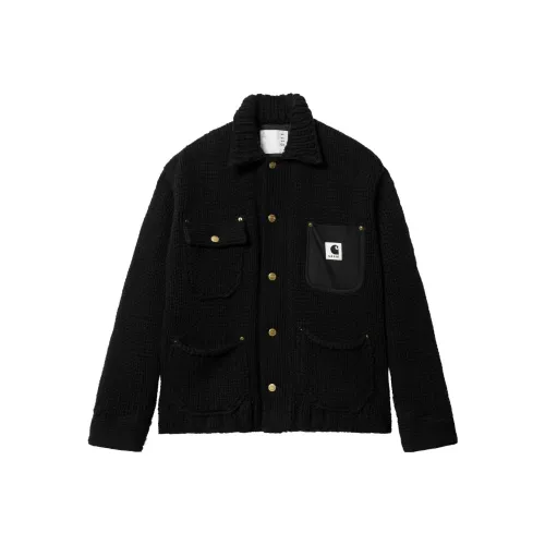 sacai X Carhartt WIP FW23 Co Branded SERIES Черный Унисекс Трикотаж