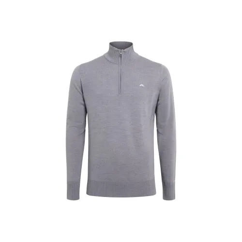 J.Lindeberg Кашемир Свитер Мужской Смешанный Серый