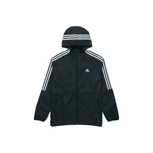 Adidas 3 Stripes Куртка Мужская Черная