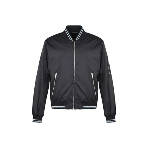 PRADA Темно-синие мужские куртки