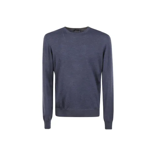 BARBA Men's Blue Sweaters BARBA Мужские Синие Свитера