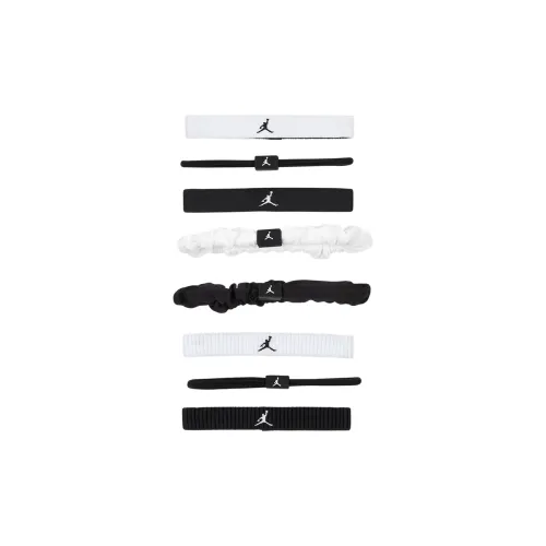 Джордан Полиэстер Резинки для волос Спираль Унисекс Белый Черный