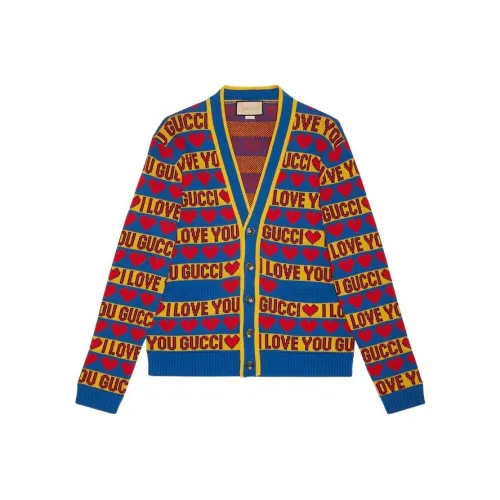 GUCCI Valentine's Day Collection Многоцветный Мужской Трикотаж