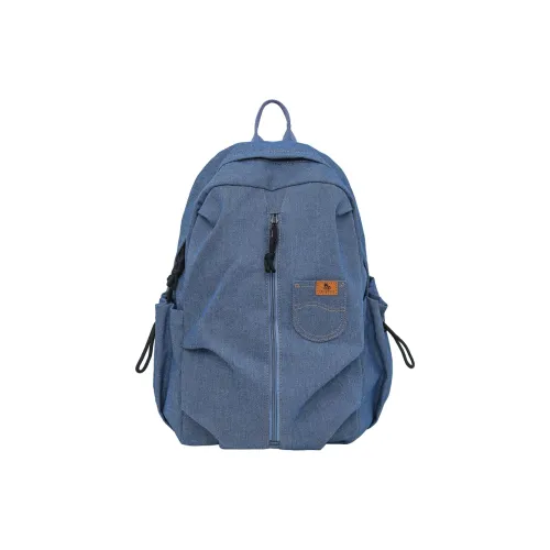 SEVENMOONS Denim Backpack Unisex Black Blue SEVENMOONS Деним Рюкзак Унисекс Черный Синий