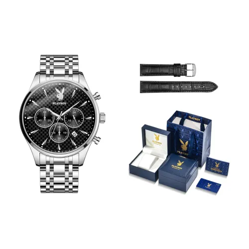 PLAYBOY Collaboration Кварцевый механизм Мужские часы 41mm*20mm*24mm Черный
