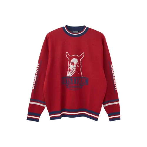 HYSTERIC GLAMOUR совместный бренд Красный Мужской Свитера