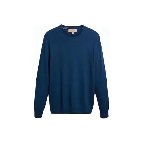 Burberry Кашемир Свитер Мужской Темно-циановый