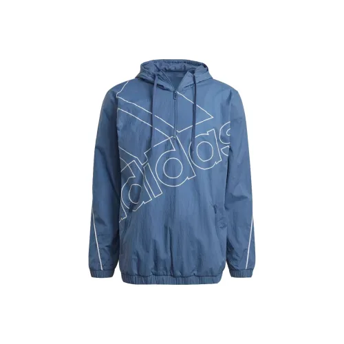 Adidas Темно-синие мужские куртки