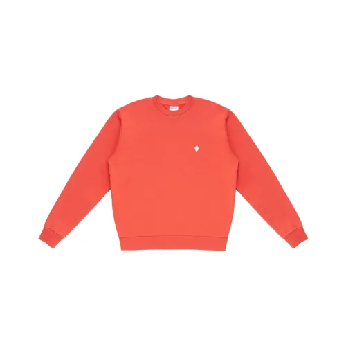 MARCELO BURLON Оранжевый Белый Мужские Свитера