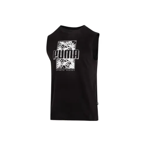 PUMA Мужские майки черного цвета