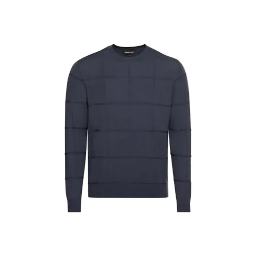 EMPORIO ARMANI Синие Мужские Свитера