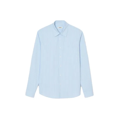 Sandro Светло-синие Мужские Рубашки