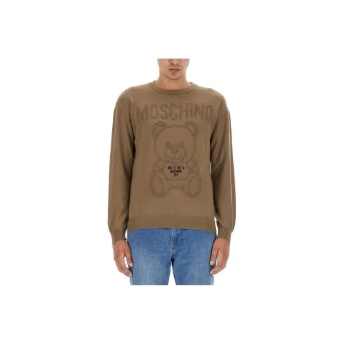 MOSCHINO Коричневые Мужские Свитера