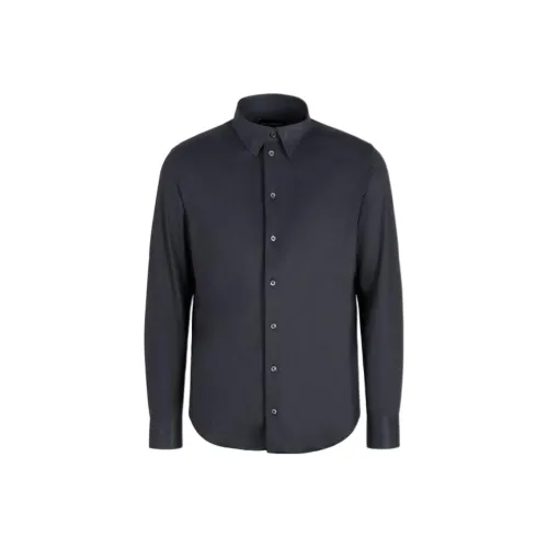 EMPORIO ARMANI Рубашка Мужская Темно-Серый