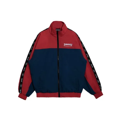 Thrasher Куртка Японская версия Унисекс Красная Синяя