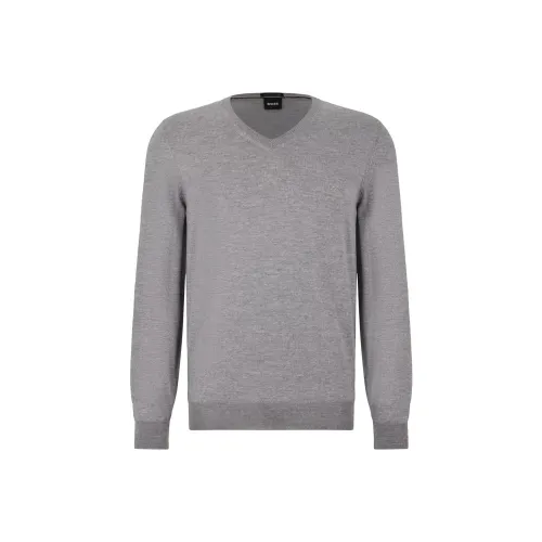 Hugo Boss Серые Мужские Свитера