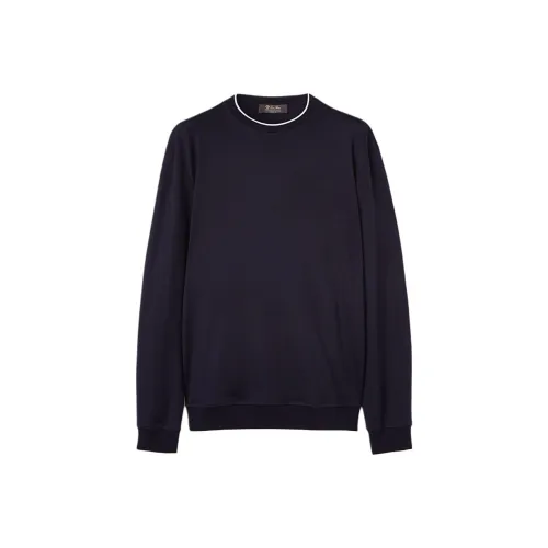 Loro Piana Морской Синий Мужские Свитера