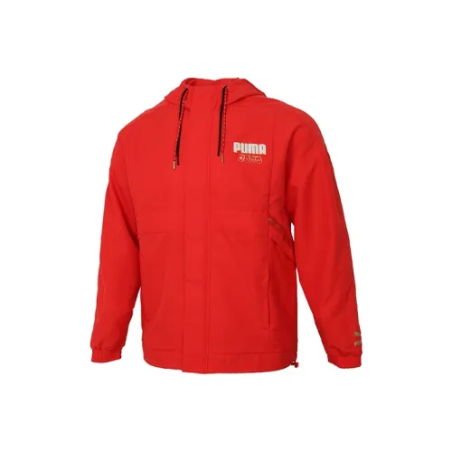 PUMA Red Men's Jackets PUMA Красный Мужские Куртки
