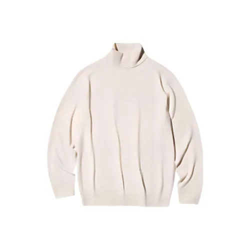 UNIQLO Кашемир Свитер Унисекс 30 Светлый Бежевый