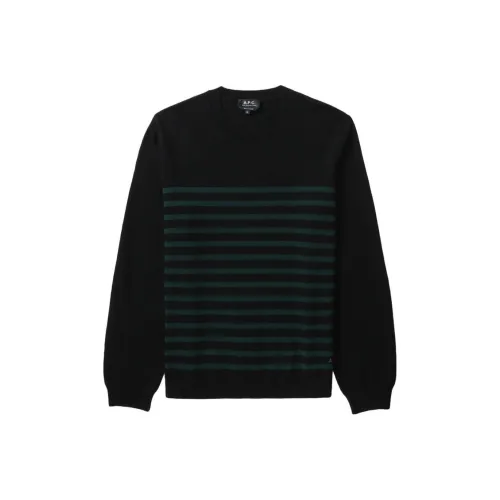 A.P.C. Joint Paragraph Черные Мужские Свитера