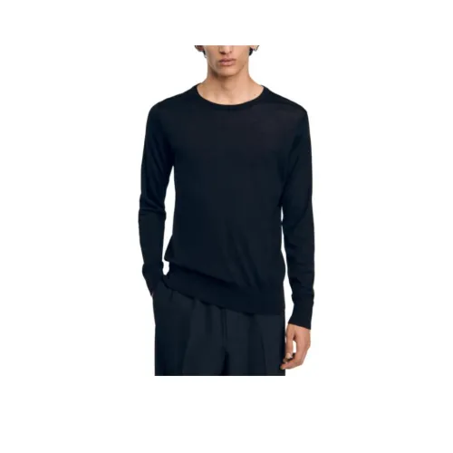 Sandro Мужские черные свитеры