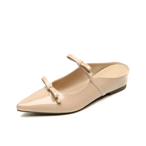 QITUMAUL Резиновая подошва устойчивая к истиранию противоскользящая домашняя обувь женская телесного цвета