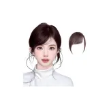 Все Естественные Волосы-[с Усы]Кислород Наклонная Чёлка-Светло-Коричневый