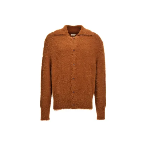 DRIES VAN NOTEN Коричневый Мужской Свитера