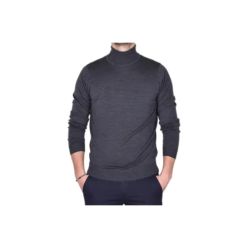 JOHN SMEDLEY Charcoal Men's Knitwear