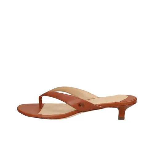 LAUREN RALPH LAUREN Шлепанцы 3,5 см Женские Коричневые