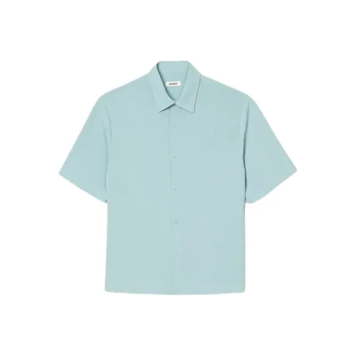 Sandro Светло-синие Мужские Рубашки