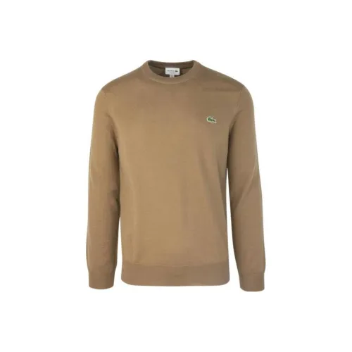 Свитеры для мужчин LACOSTE Collaboration коричневого цвета