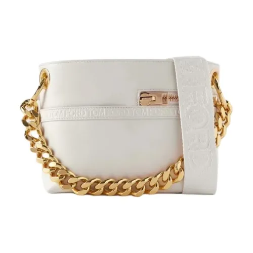 TF Телячья кожа Кожа Сумка через плечо Сумка Средний Женская Белая