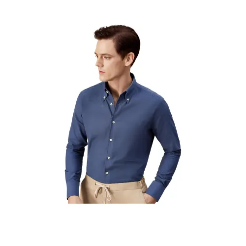 BY CREATIONS Мужские Синие Рубашки