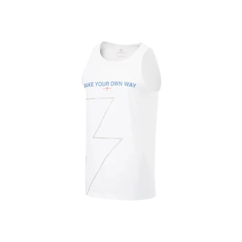 LINING Стандартный Белый Мужские Майки