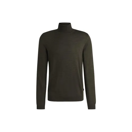 Hugo Boss FW24 Свитер Мужской Gloomy Темно-зеленый