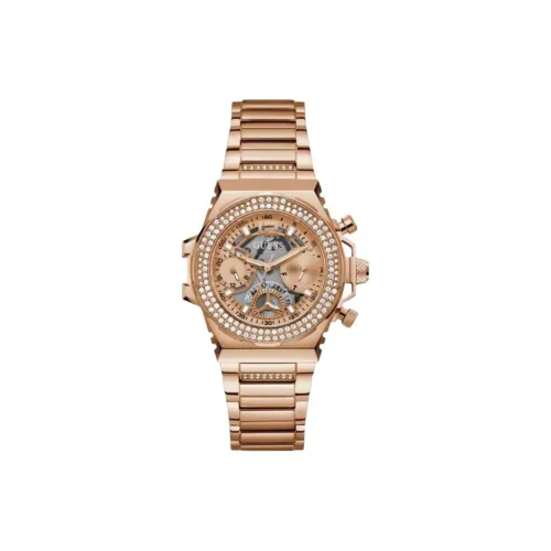 GUESS Наручные часы Кварцевый механизм Нержавеющая сталь Ремешок 36 мм Черепный циферблат Женские часы