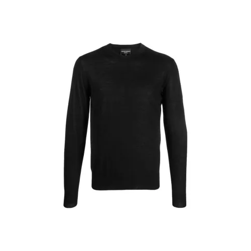 EMPORIO ARMANI Черные Мужские Свитера