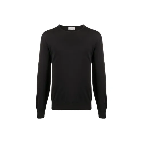 JOHN SMEDLEY Черные Мужские Свитера