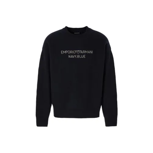 EMPORIO ARMANI FW23 Свитер Мужской Черный